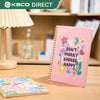 Kaco Pack 2 Cute Mini Spiral Notebooks, Set Of 2 For Women, 8.2'' X 5.9'' Hardcover Journal 120 X 2 Lined Pages With Pocket And Sticker (Floral)