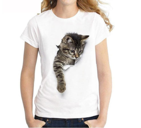 Women's printed letter round neck short-sleeved T-shirt foreign trade