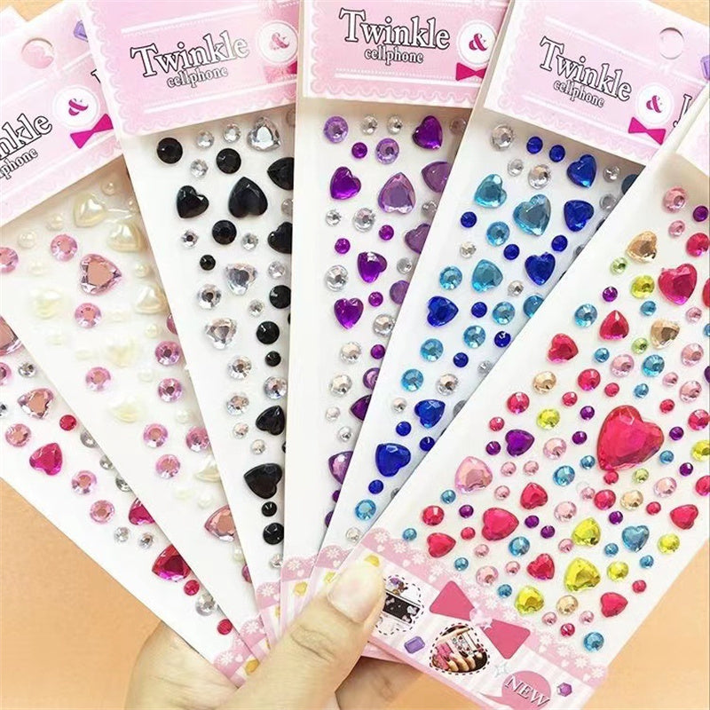 Children's Toy Gem Cartoon Cute Girl Reward Love Stickers