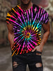 Plus-size men's fashion 3D Printed T-shirt Fun pattern round neck short sleeve T-shirt