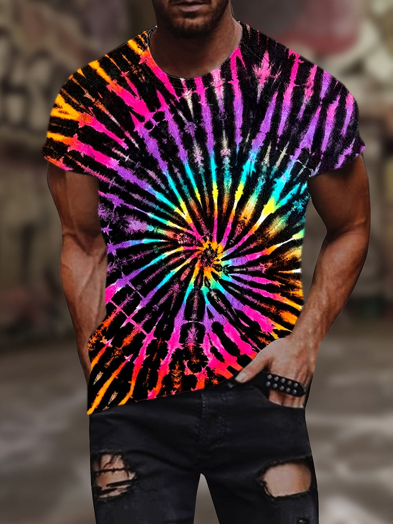 Plus-size men's fashion 3D Printed T-shirt Fun pattern round neck short sleeve T-shirt