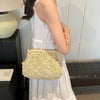 Fashion Woven Bag One Shoulder Hollow Out Beach Bag
