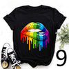 Women's Printed Loose Bottoming Shirt Top