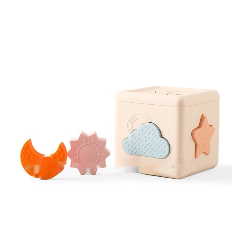 Baby Paper Toy Tear-proof Tissue Box Early Childhood Education Shape Matching Toy