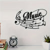 Black Metal Music Note Wall Art - Ideal Gift for Music Lovers, Perfect for Indoor/Outdoor Decor, No Power Needed, Feather-Free, 1pc