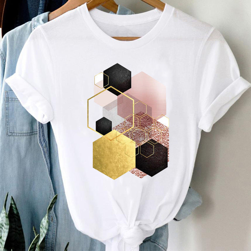 Women's Student Loose Plus Size Clothing Korean Style Versatile Top