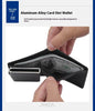 Men's Short Automatic Pop-up Aluminum Alloy Card Package Anti-theft Swiping Anti-magnetic Card Cover Cassette