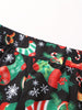 Women's High Waist Wide Leg Christmas Allover Print Pants - Casual Loose Fit, Comfortable Holiday Wear