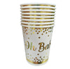 oh baby baby theme paper cup paper plate
