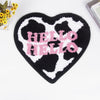 Modern Simple Heart-shaped Letters Absorbent Non-slip Bathroom Living Room Entrance Dust Removal Flocking Ground Mats