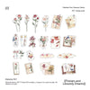 Four Seasons Series Plant Flower Journal Material Stickers