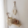 Tassel Leaf Woven Tapestry Rack Decoration Storage