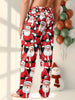 Men's Trendy Christmas Santa Claus Print Loose Pajama Trousers, Stylish All-match Pants, Comfy & Skin-friendly Daily Home Pants