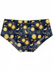 3pcs Sun & Moon Goddess Cartoon Print Briefs for Women - Stretchy, Breathable Quick-Dry Panties with Low Waist Design