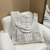 Mesh Hollow Out Simple Woven Bag Girls' Shoulder Bag