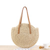 Straw bow crossbody woven bag