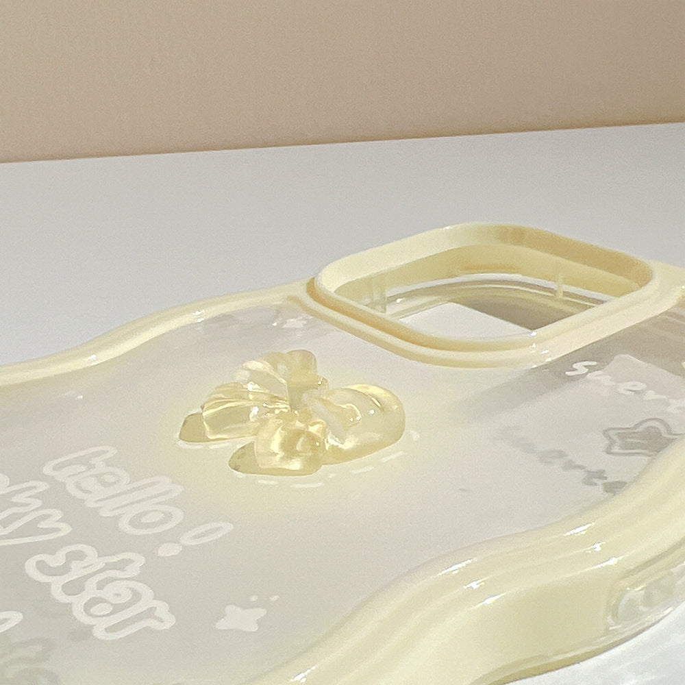3D Bow Silicone Phone Case With Wavy Border