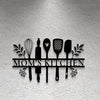 Metal Spork Hanging Ornaments Wrought Iron Home Wall Decoration