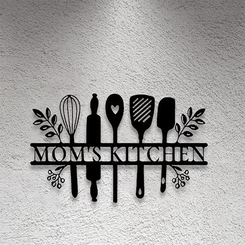 Metal Spork Hanging Ornaments Wrought Iron Home Wall Decoration