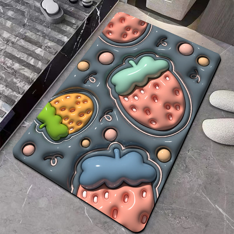 Foot Mats For Entering The Household Bathroom