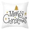 Christmas Pillow Cover Cartoon Letter Print Cushion Cover Office Sofas Pillow Cover