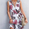 V-neck Zip-neck Dress Women's Spring And Summer
