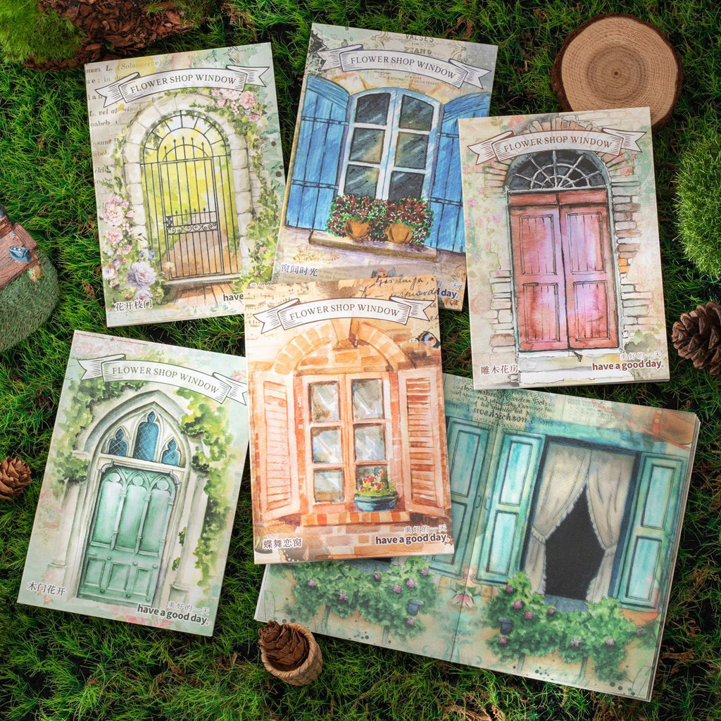 Greenhouse Exterior Series Doors And Windows Landscape Journal Decoration