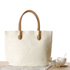 Straw bow crossbody woven bag