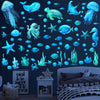 85pcs Glow in the Dark Ocean Fish Wall Decals - Durable Waterproof Peel & Stick Stickers with Mesmerizing Glow Effect - Suitable for Rooms, Bathrooms, and More!