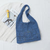 Mesh Hollow Out Simple Woven Bag Girls' Shoulder Bag