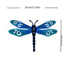 3pcs Set of Large 14-Inch Metal Dragonfly Wall Art - Outdoor Decor for Garden, Patio, Living Room, Bedroom & Balcony - No Power Needed, Durable Iron Sculptures