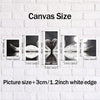 5pcs/set Unframed White Swan Canvas Poster, Modern Art, Ideal for Bedroom Living Room Corridor, Wall Art, Wall Decor, Winter Decor, Room Decoration