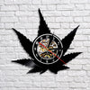 Black Vinyl Record Wall Clock Minimalist Frameless Handicraft