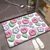 Foot Mats For Entering The Household Bathroom