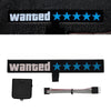 Led Luminous Stickers Wanted Five-star El Cold Light Film Car Stickers Car Window Windshield Lighting Decoration