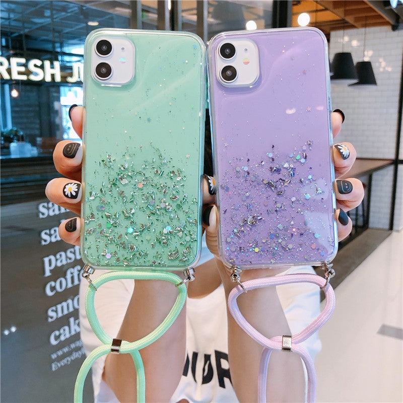 Starry Sky Silver Foil Glitter Epoxy Phone Case
