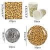 Tiger pattern paper plate paper cup