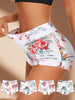 4 Pcs Soft Comfy Floral Print Triangle Panties - Breathable, Stretchy, Intimates For Women - Lingerie And Underwear Essentials For Everyday Comfort Elegant Design