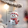 5pcs Acrylic Snowman Ornaments - Classic Christmas Tree Decor for Home & Garden, Perfect for Holiday Parties & Valentine's Day, No Power Needed