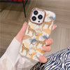 Electroplating Glitter Flower Phone Case Soft Shell