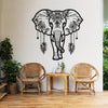 Iron Metal Elephant Wall Art Decor - Bohemian enthusiasts, Gift-givers - Composition, Iron - Suitable for Home Decor, Living Room, Gift