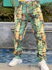 Men's Fashion Digital Printed Denim Pants