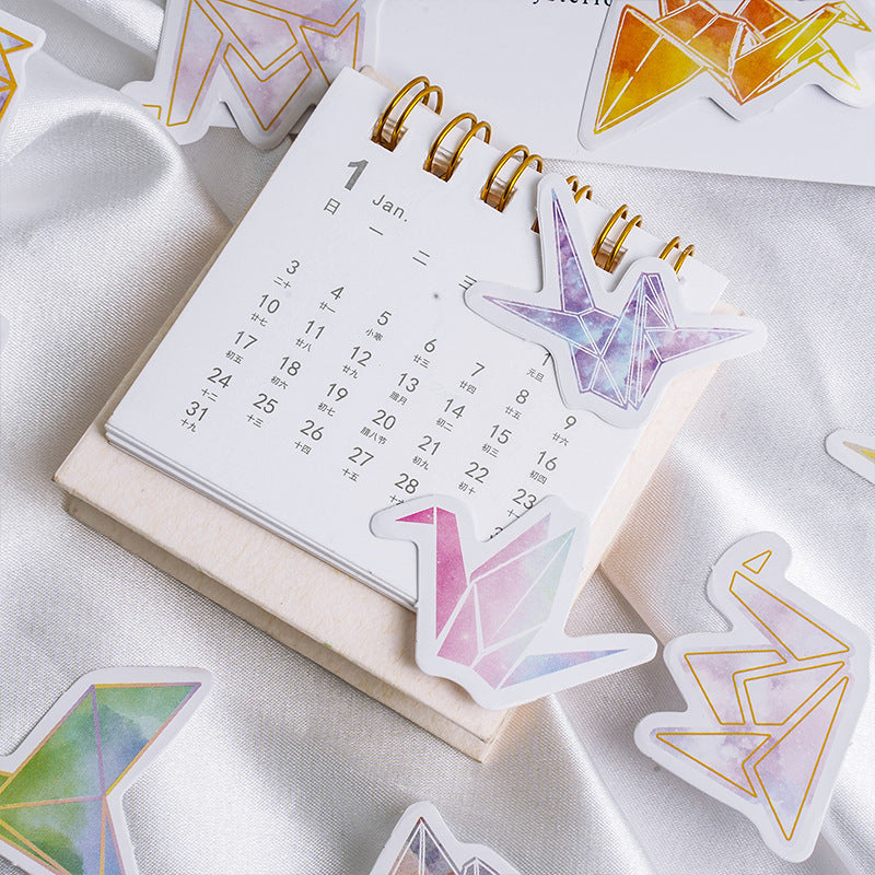 Paper Crane Cute Journal Diary DIY Decorative Stickers