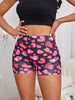 3pcs Heart & Floral & Leopard Print Boyshort Panty, Comfy & Breathable Seamless Intimates Boxer Shorts, Women's Lingerie & Underwear