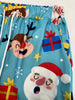 Cozy Women's Christmas Cartoon Print Joggers - Casual Slant Pockets, Drawstring Elastic Waist, Fall & Winter Essential