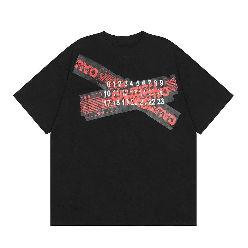 Arabic Digital Printed Short Sleeve