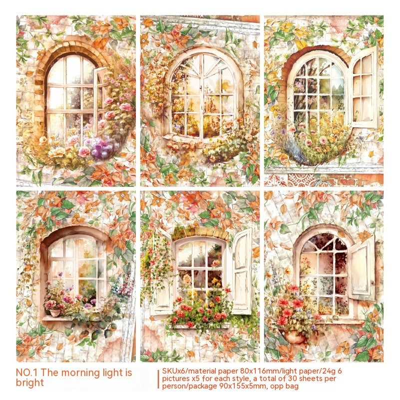 Pass By Your Window Retro Journal Decorative Source Material