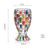 Stained Glass Vase Fruit Plate Jar Goblet Home Decor Utensils