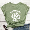 Casual Print Crew Neck Short Sleeve Slim Fit T-Shirt Top