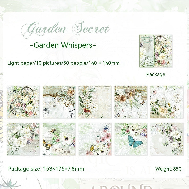 Romantic Flower Sea Series Flower Theme Journal Decoration